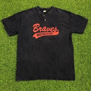 Navy Westside Cal Ripken Braves Graphic Number Tee